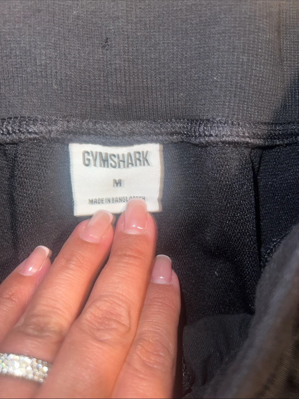 Gymshark Black Men's Chalk Joggers Sweatpants size M NWOT Black